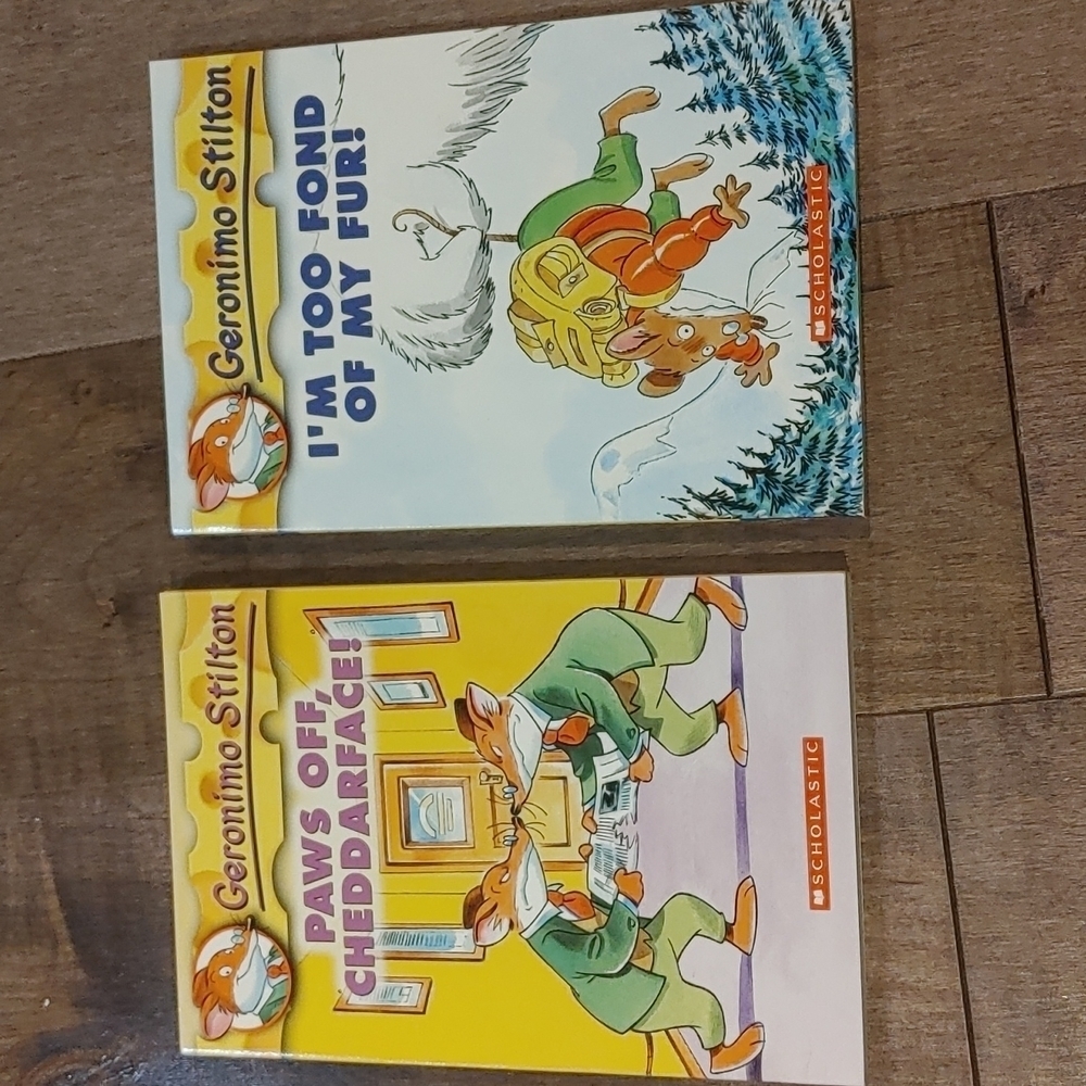 Scholastic book set of 2 Geronimo Stilton